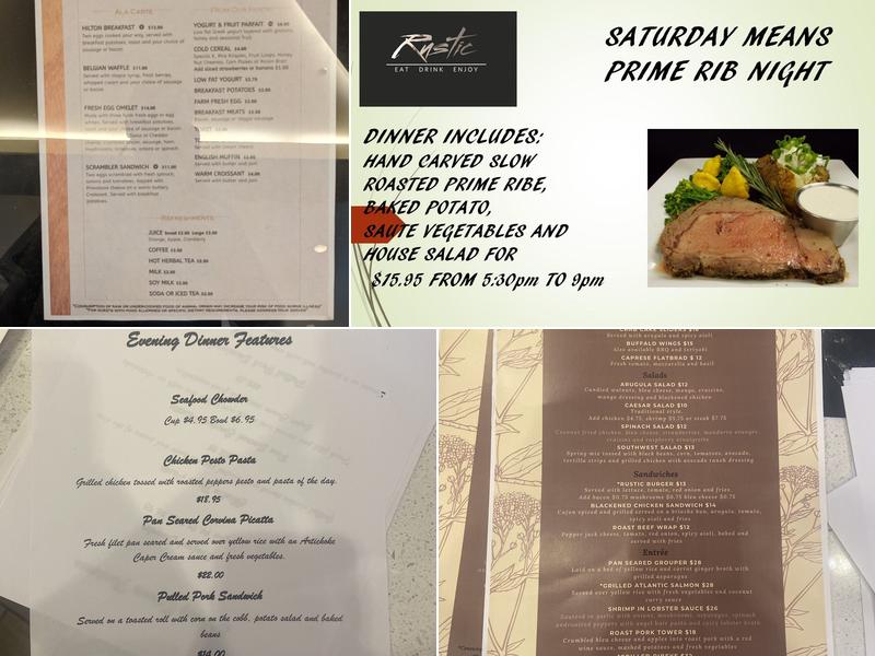 Rustic Restaurant & Bar 9 Menu