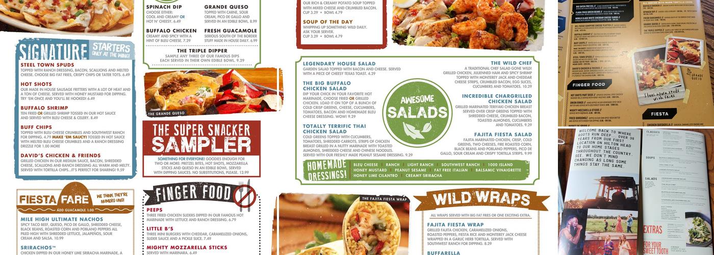 Wild Wing Cafe Menu