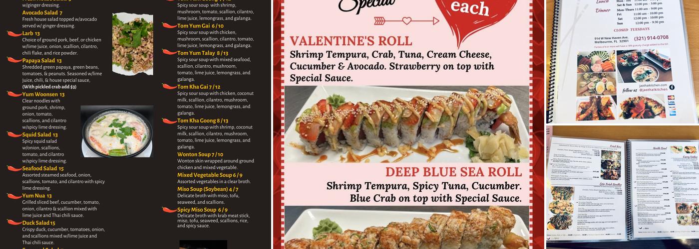 Jao Thai Kitchen Menu