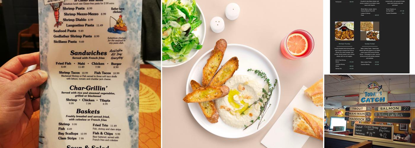 Shells of Melbourne Menu