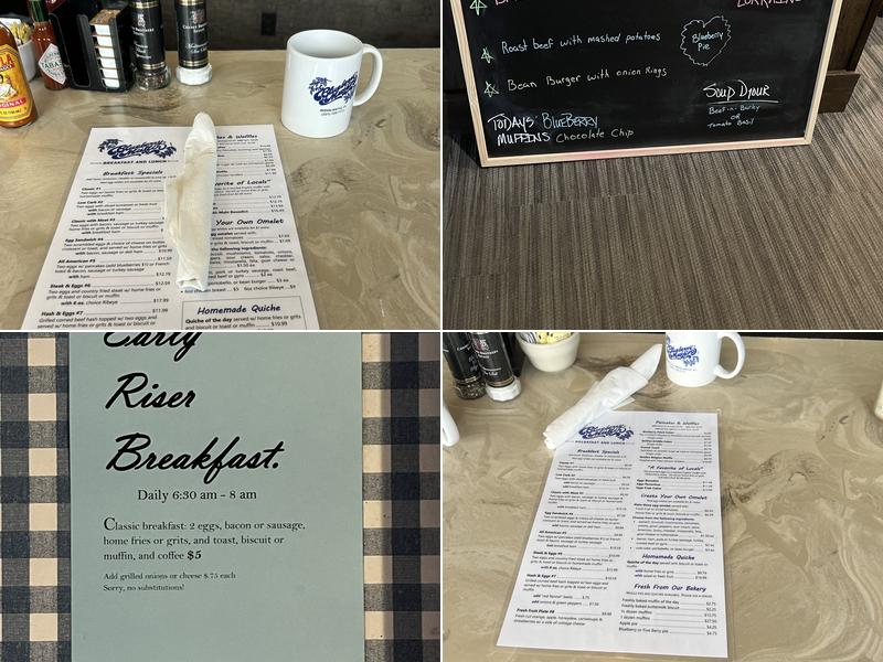 The Blueberry Muffin Menu