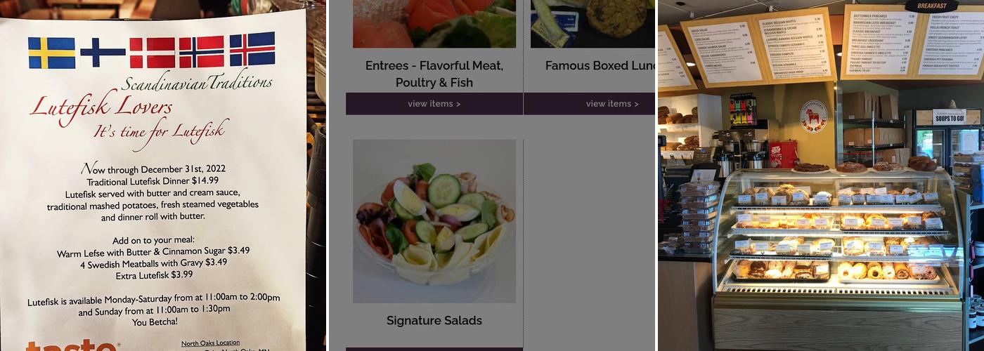 Taste of Scandinavia Bakery & Cafe Menu