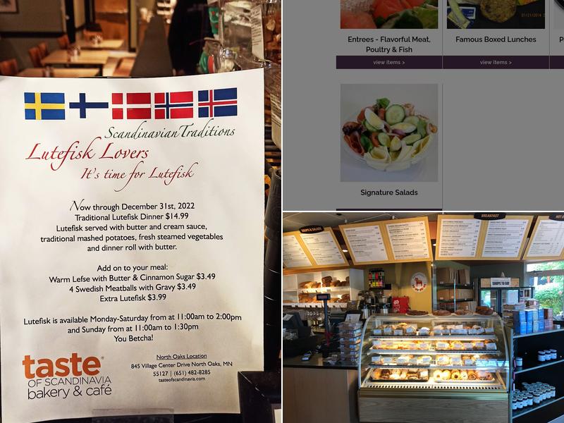 Taste of Scandinavia Bakery & Cafe Menu