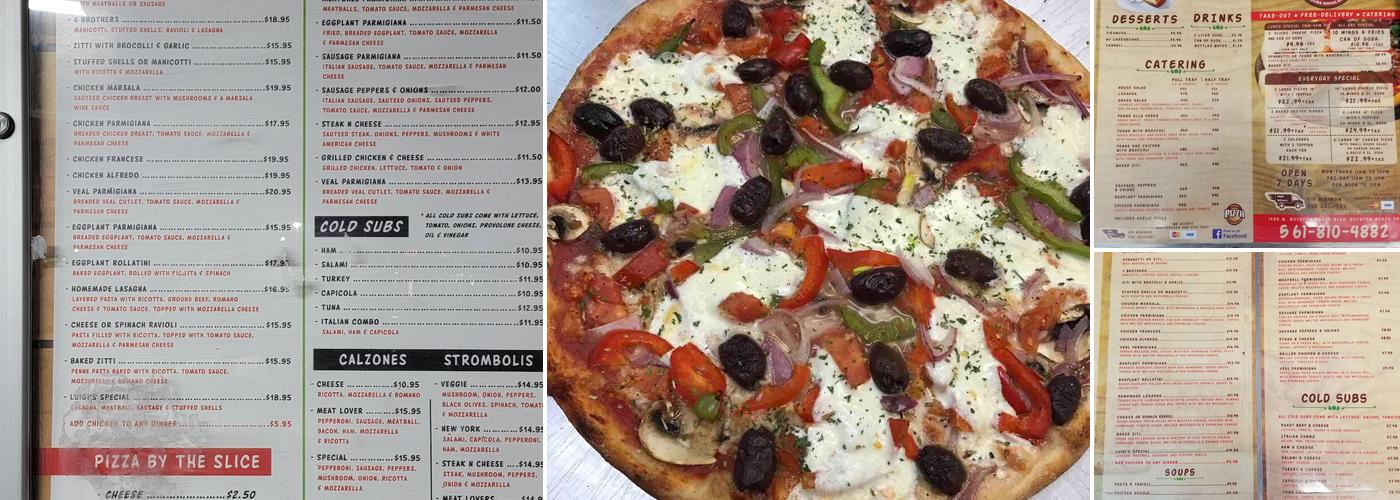 Boynton Pizza Menu