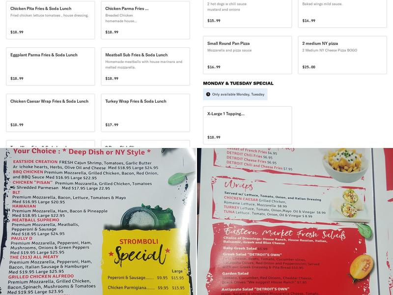 Motor City Pizza & Coney Menu