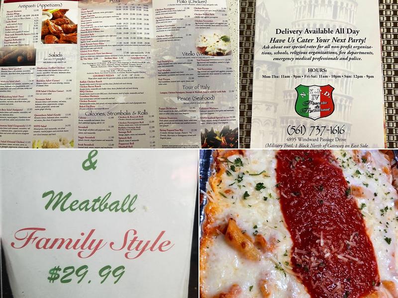 NYPD IV Pizzeria & Restaurant Menu