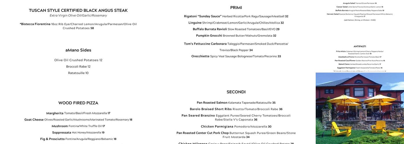 A Mano Menu
