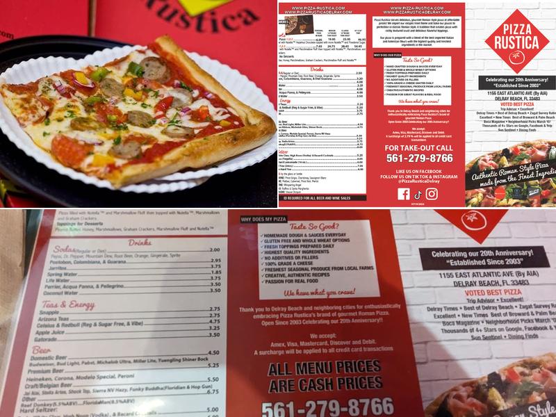 Pizza Rustica Delray Menu