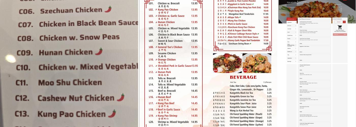 Tea House St. Paul Menu