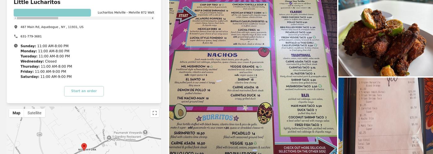 Lucharitos Menu