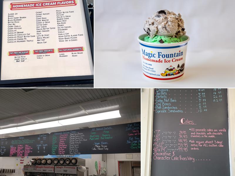 Magic Fountain Menu