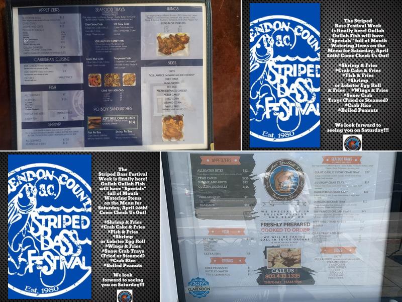 Gullah Gullah Fish Menu