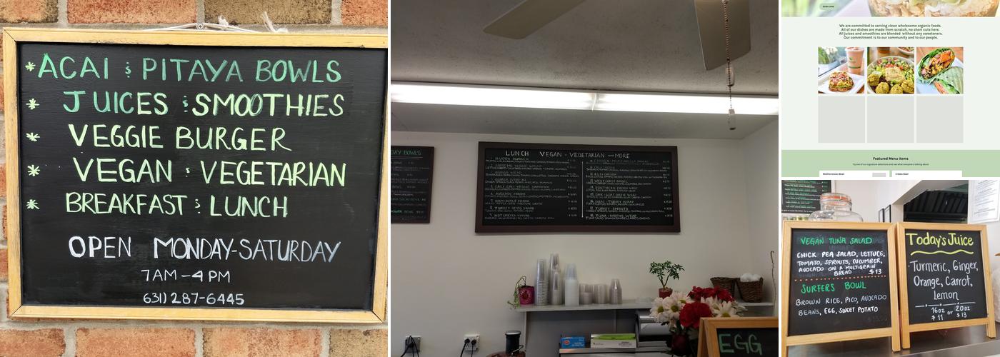 Four Oaks Cafe & Juice Bar Menu