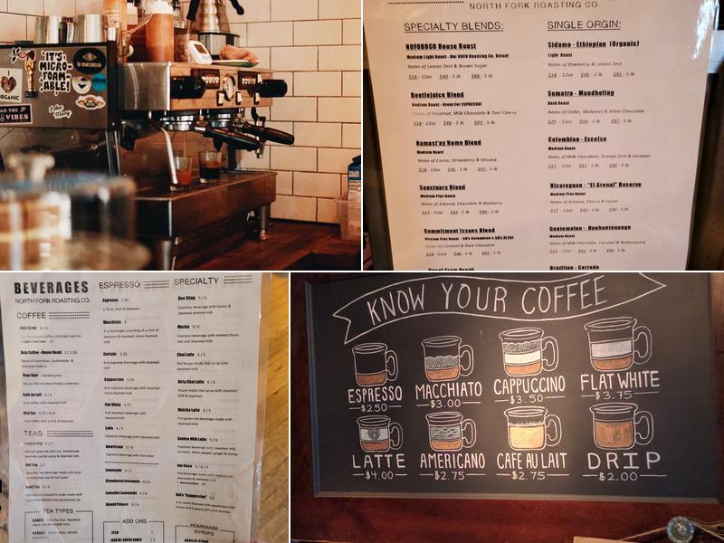 North Fork Roasting Co. Menu