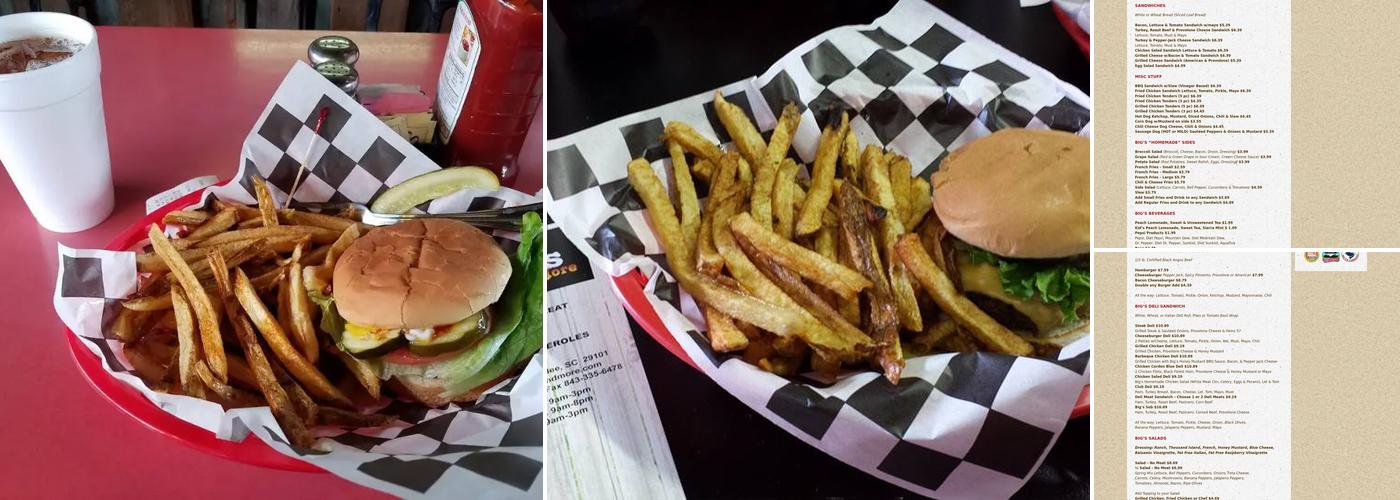 Bigs Meats & More Menu