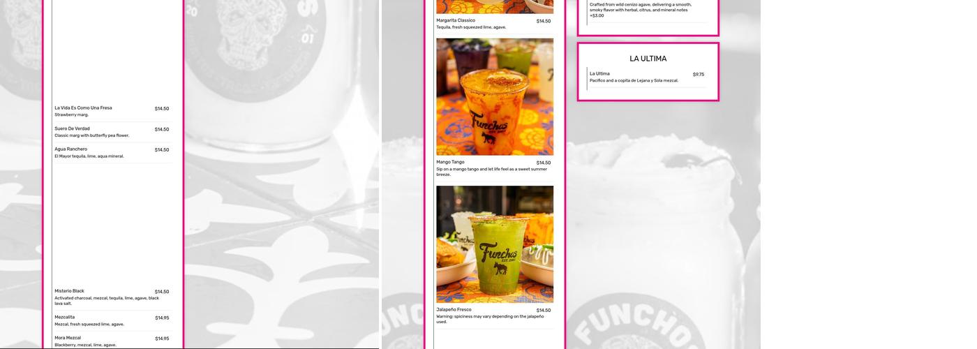 FUNCHOS certified tacologist Menu