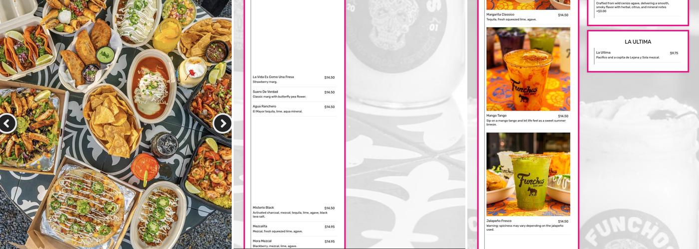 FUNCHOS certified tacologist Menu
