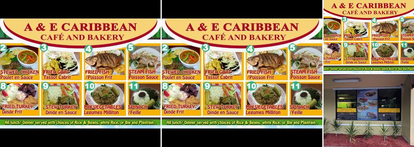 A&E Caribbean Cafe Menu