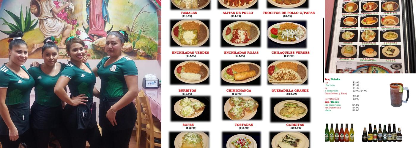 Elvira's Restaurant Menu