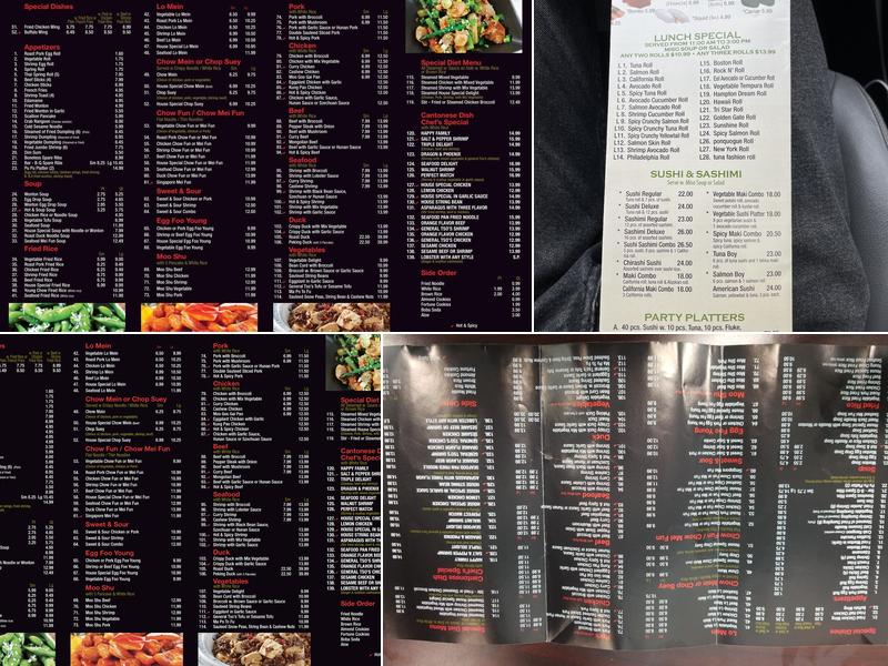 Fusion Express Menu