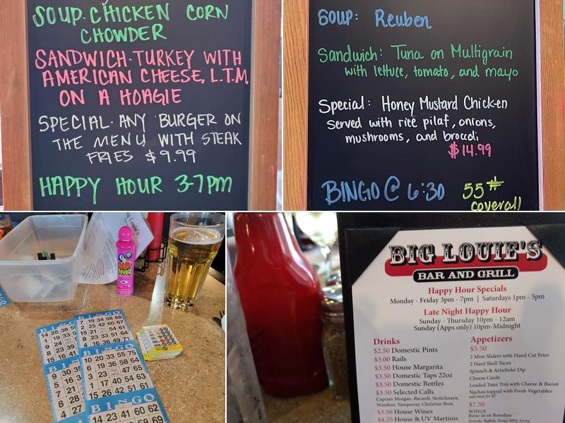 Big Louie's Bar And Grill Menu