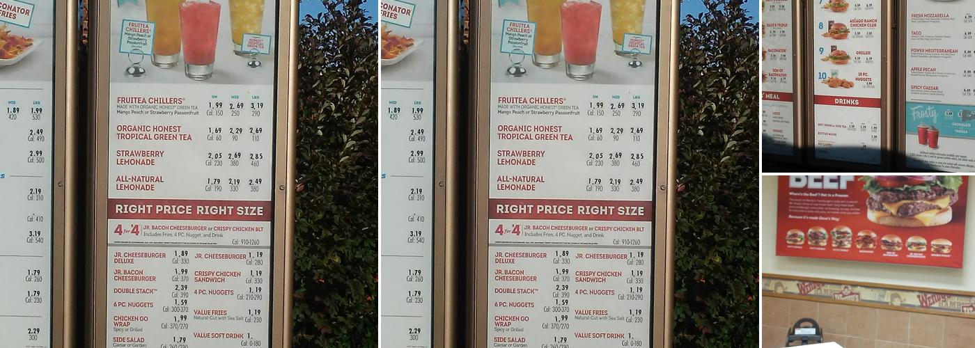 Wendy's Menu