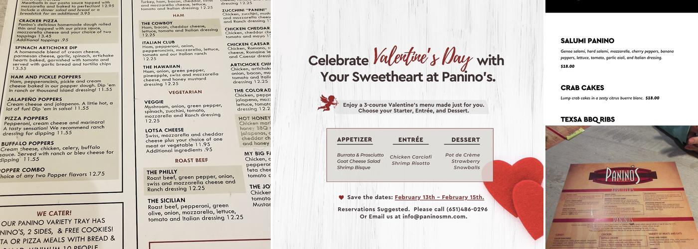 Panino's Menu