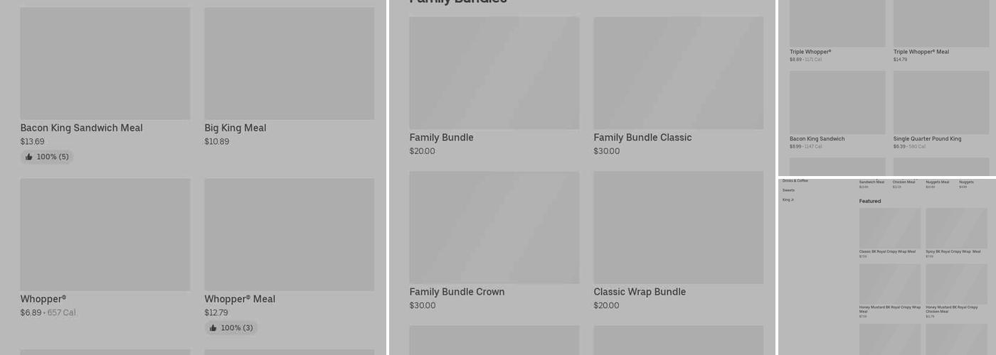 Burger King Menu