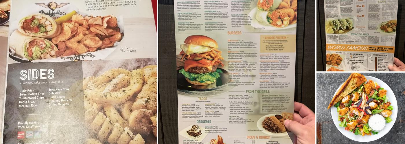 Buffalo's Menu