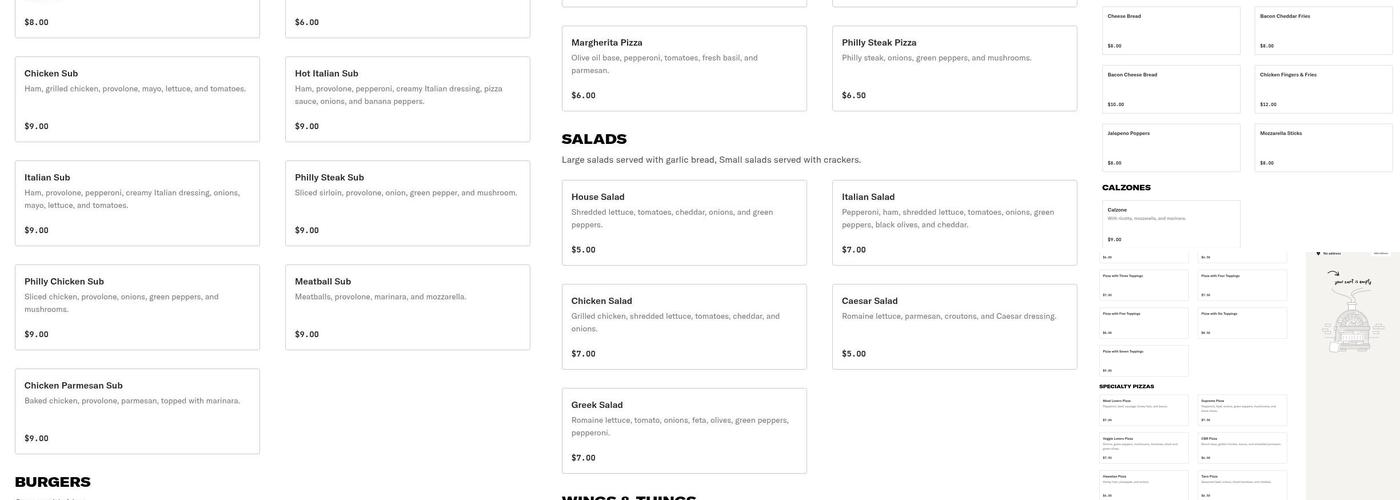 Mr. Edd's Pizza Plus Menu