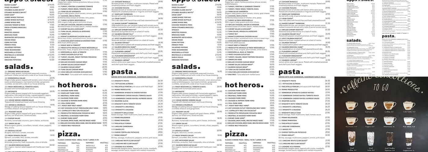 Cappelletti Restaurant & Take Out Menu