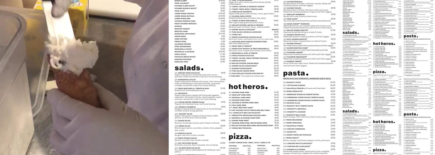 Cappelletti Restaurant & Take Out Menu