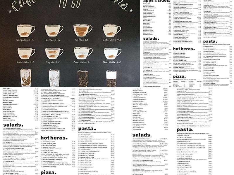 Cappelletti Restaurant & Take Out Menu