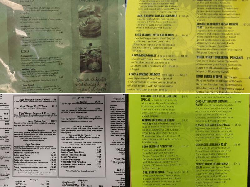 The Cup 'n Saucer Restaurant & Coffee Bar Menu