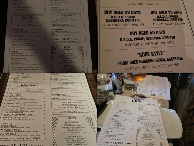 Cut 432 Menu