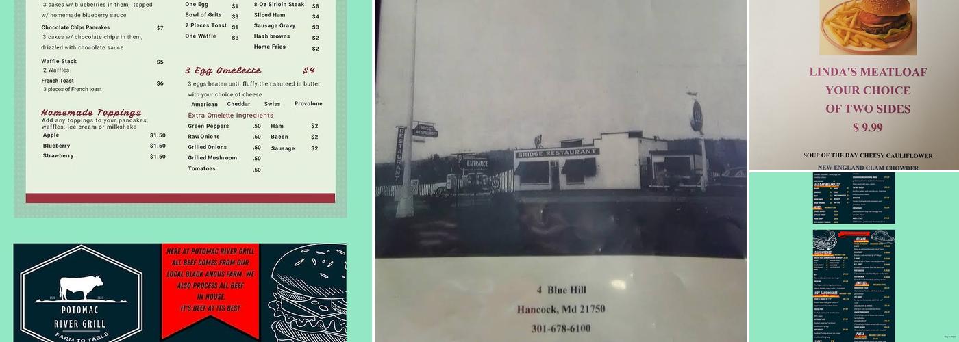 Potomac River Grill Menu