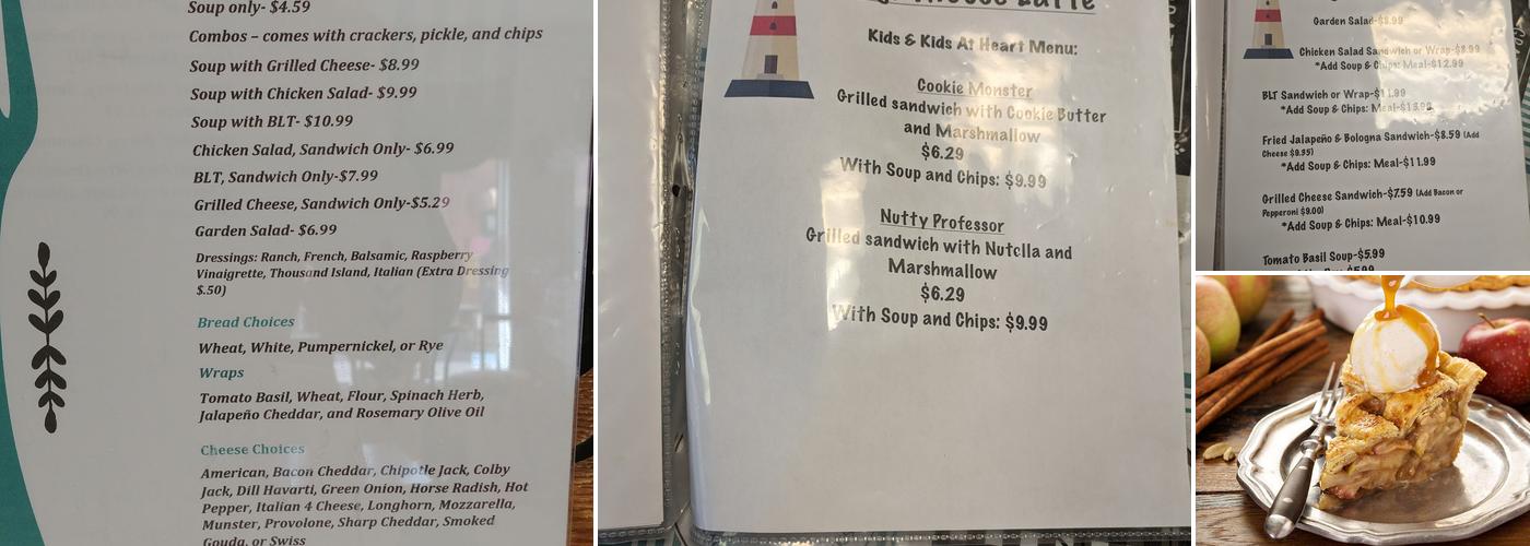Lighthouse Latte Menu