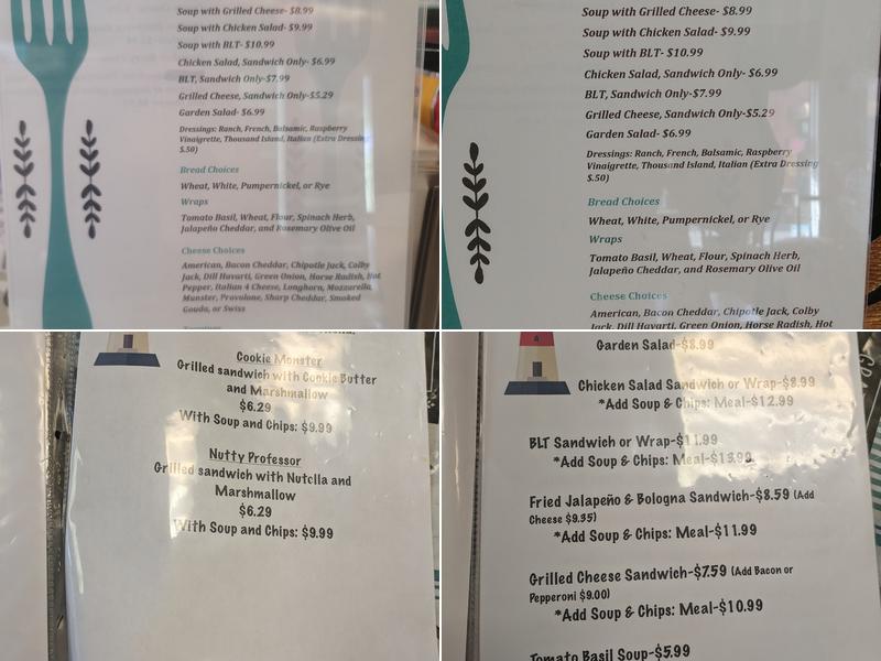 Lighthouse Latte Menu