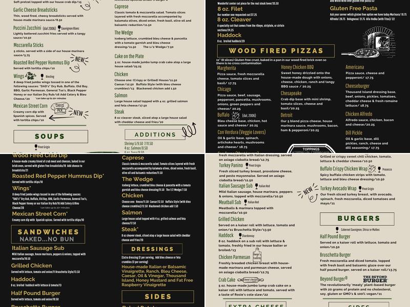 Puccini Restaurant Menu