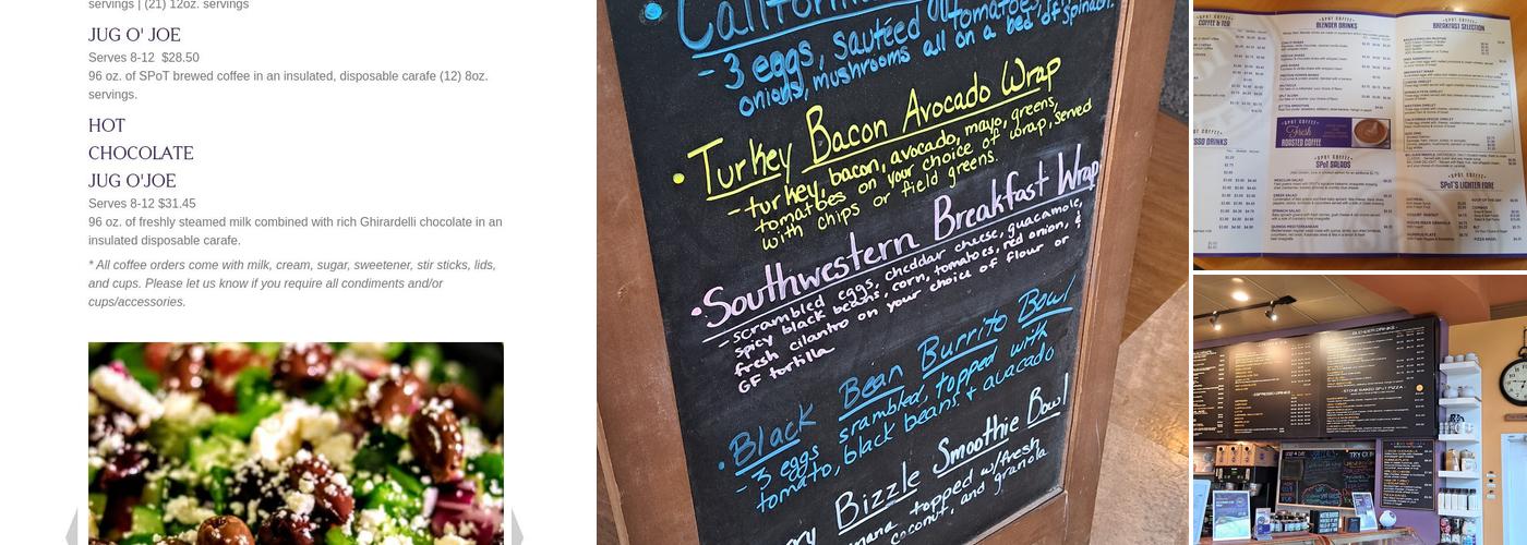 Spot Coffee Menu