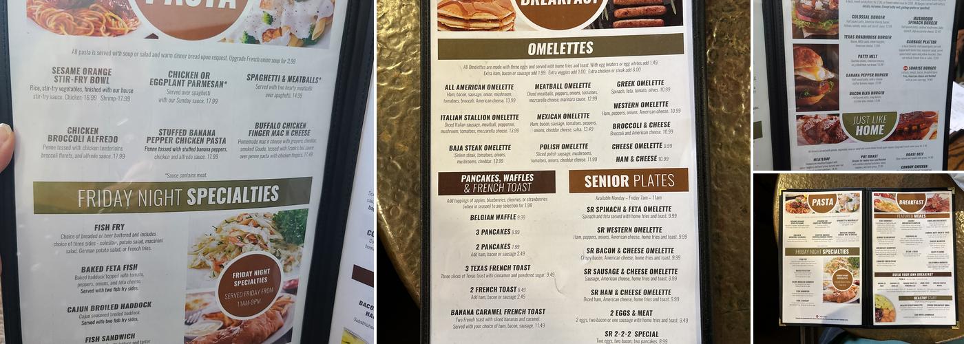 Forestview Restaurant Menu