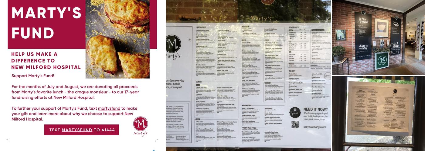 Marty's Cafe Menu