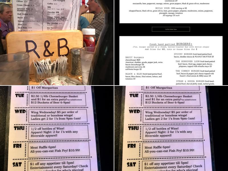 Riverside Bar & Restaurant Menu