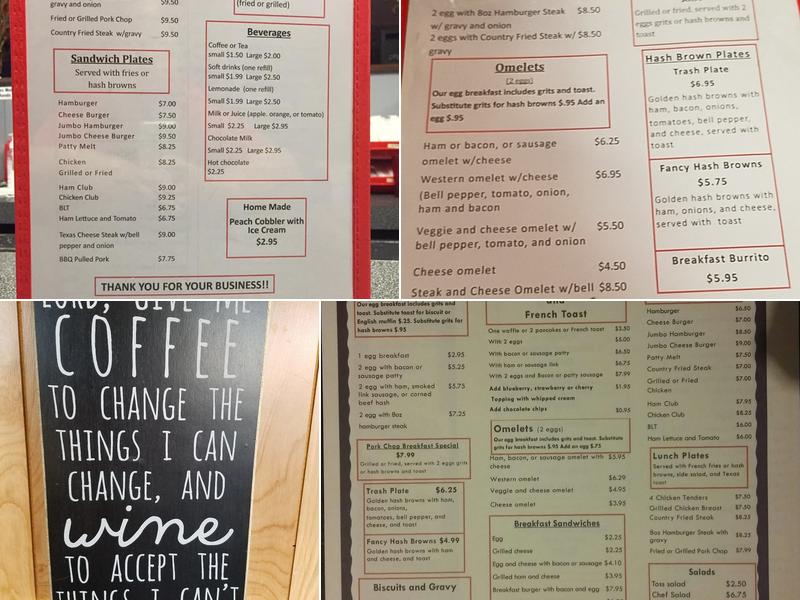 The Waffle Iron Of Marianna Menu