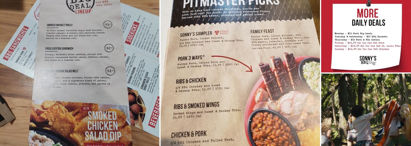 Sonny's BBQ Menu