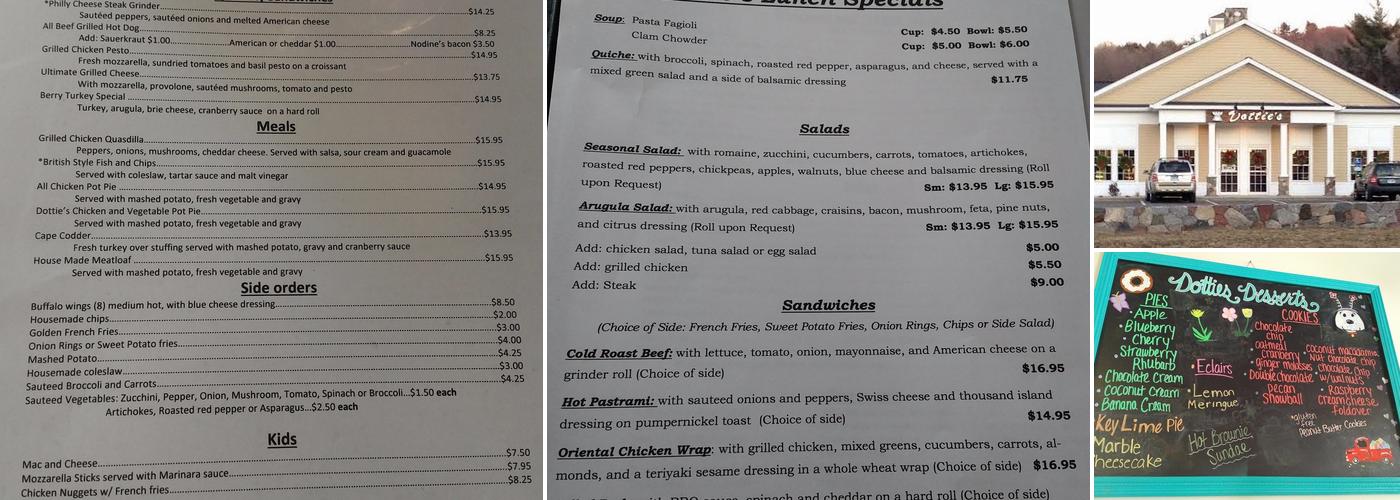 Dottie's Menu