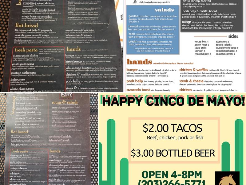 Painted Pony Restaurant Menu