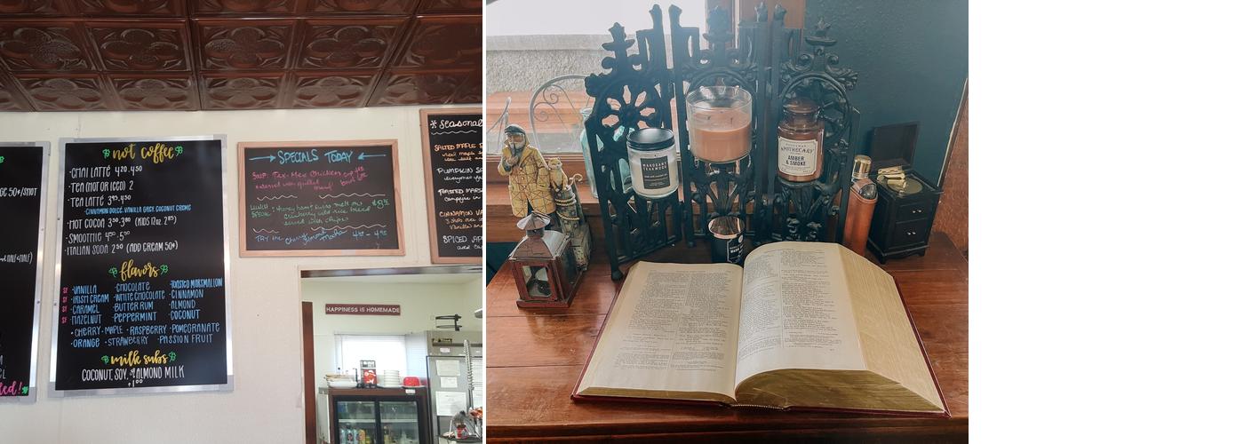 SPOOKY BREW COFFEEHOUSE Menu