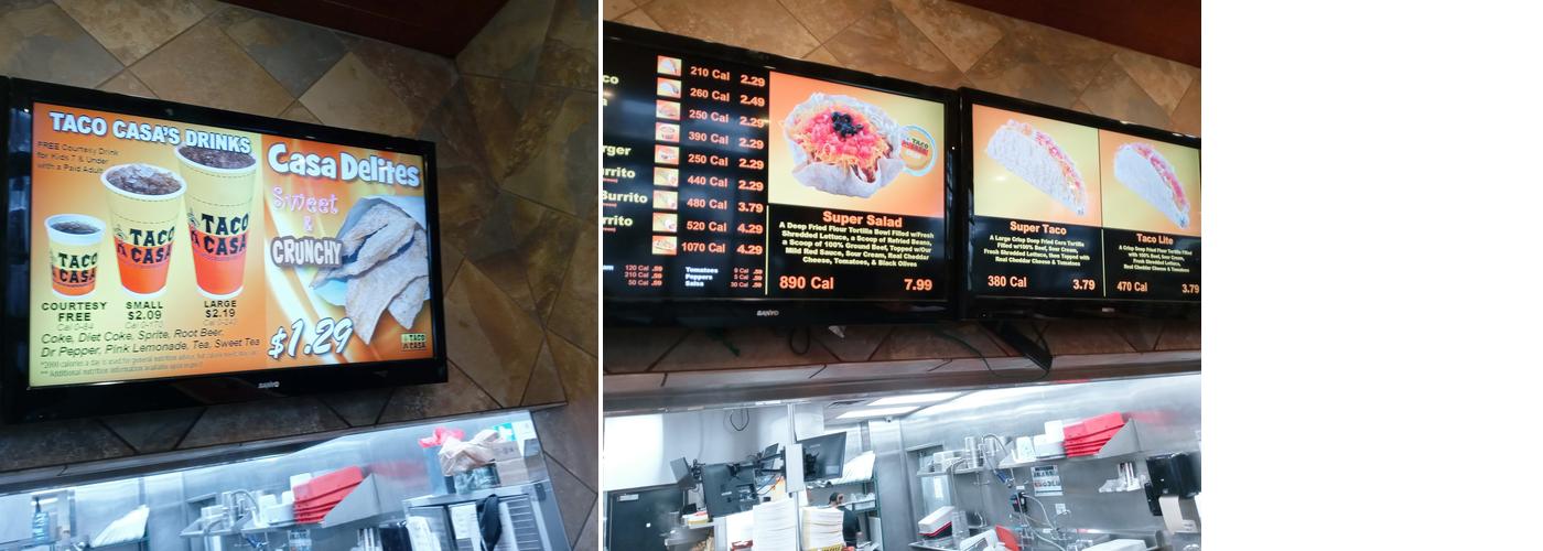 Taco Casa Menu