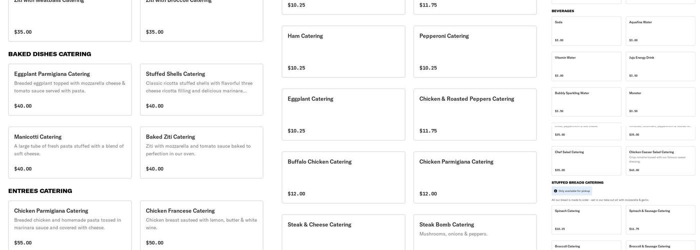 Kenny's Pizzeria and Deli Menu